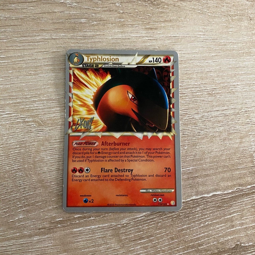 Typhlosion 2011 World Champion Card
